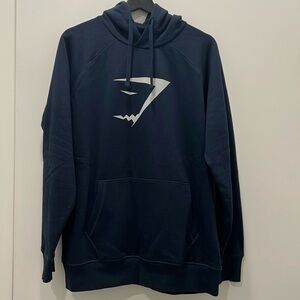 Gymshark Size M Navy Hooded Sweatshirt